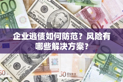 济南企业逃债如何防范？风险有哪些解决方案？