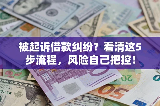 济南被起诉借款纠纷？看清这5步流程，风险自己把控！