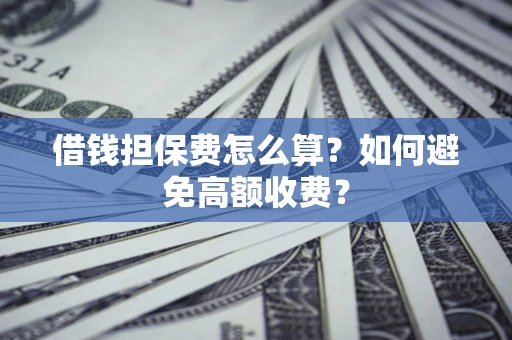 济南借钱担保费怎么算？如何避免高额收费？