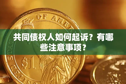 济南共同债权人如何起诉？有哪些注意事项？