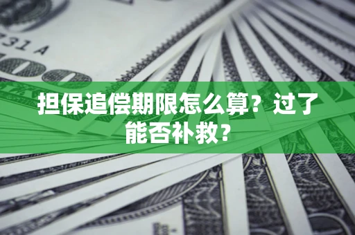 济南担保追偿期限怎么算？过了能否补救？